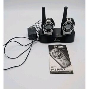 Cobra PR550WX Hand Held Two Wat Audio Compass Micro Talk Set 5 Mile Range READ